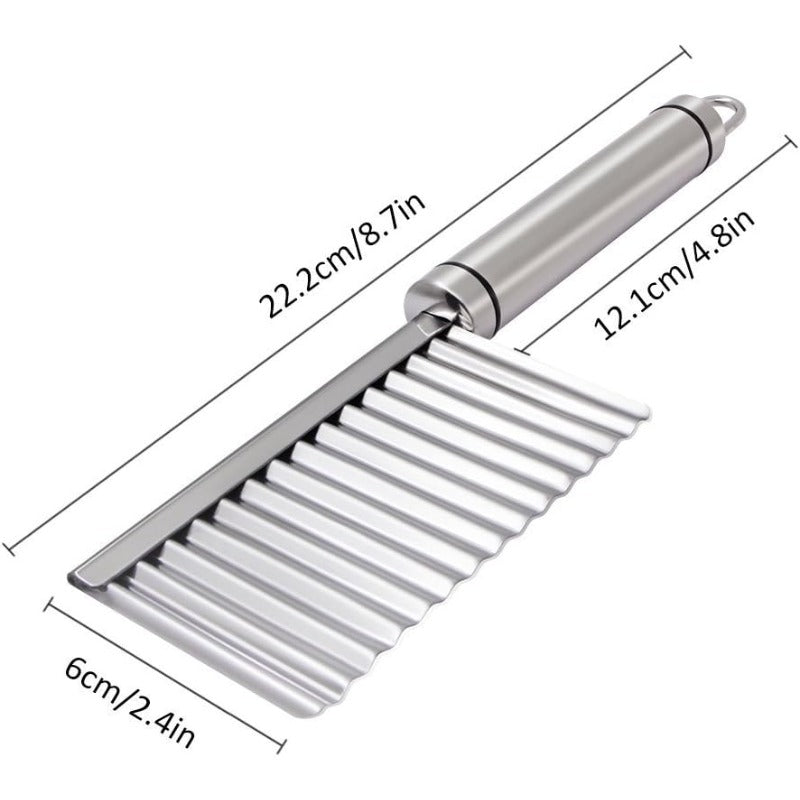 Simple wavy cutter knife