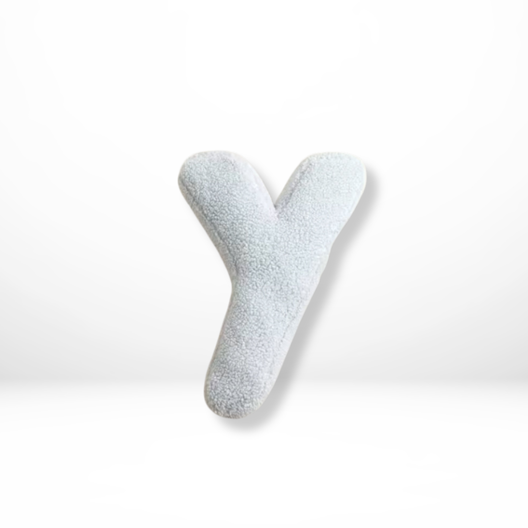 Alphabetkissen Velour – Weiches dekoratives Kissen in allen Buchstaben