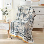Reversible Cotton Beach Towel in Vibrant Colors | AquaChic