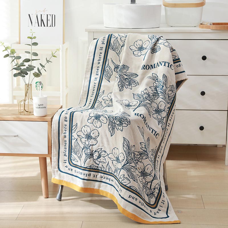 Reversible Cotton Beach Towel in Vibrant Colors | AquaChic