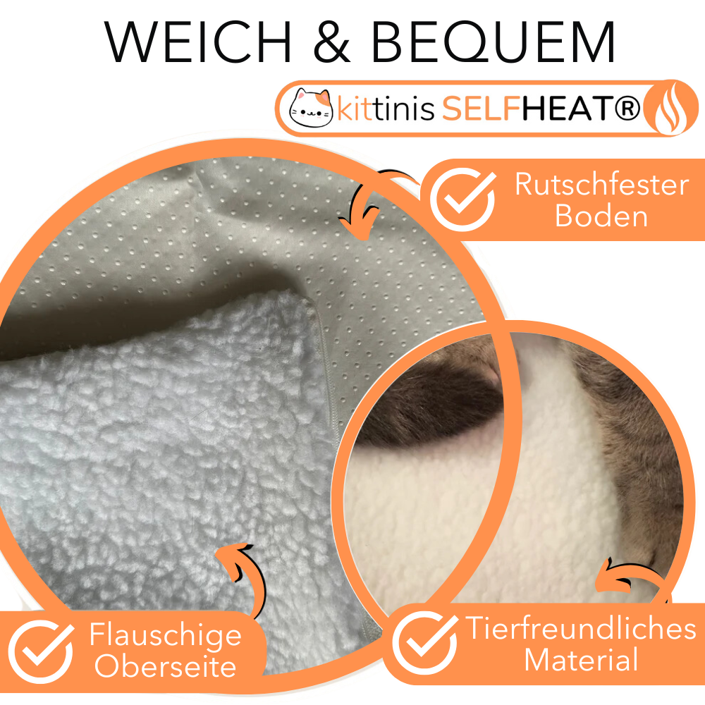 Wohlfühlwärme Matte | Gemütlicher Rückzugsort für Haustiere