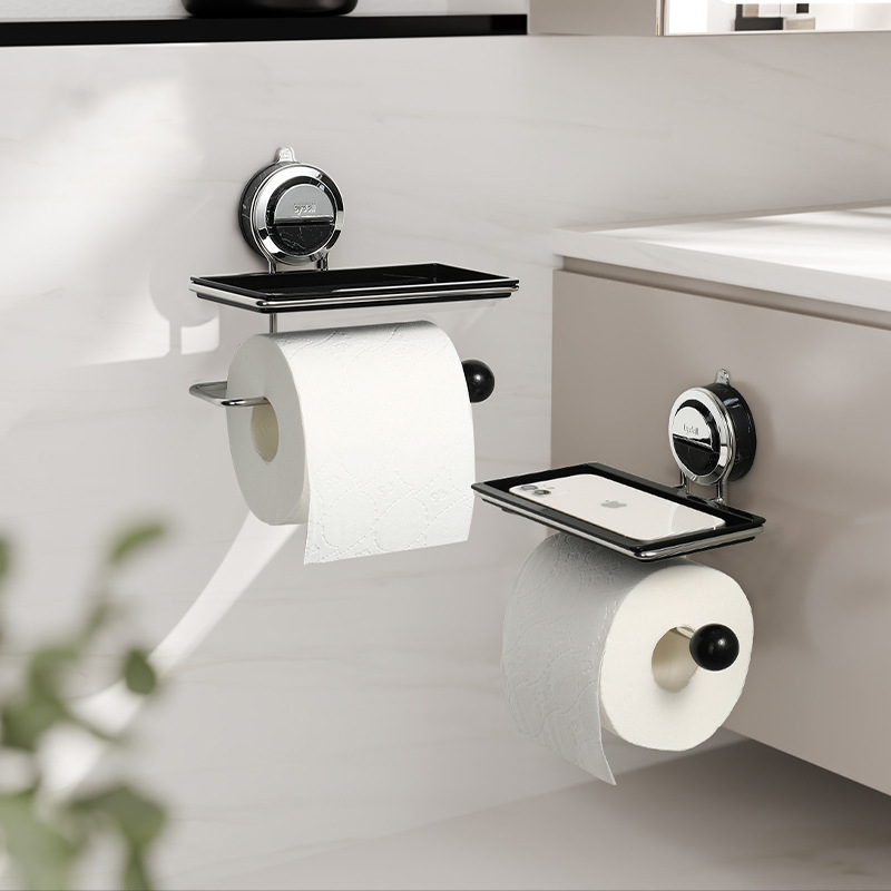 Stainless Steel Toilet Paper Holder without Drilling – Rust-Proof & Easy to Install