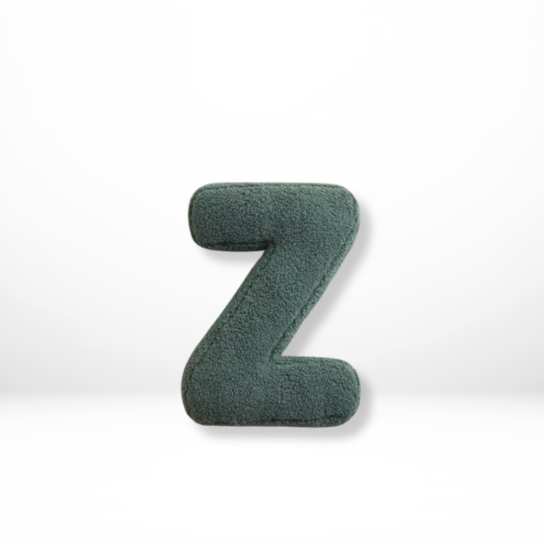 Elegantes Samt-Decor-Kissen mit Buchstaben – A bis Z erhältlich