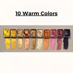 Mother-of-pearl paint set with 10 colours and mixing palette