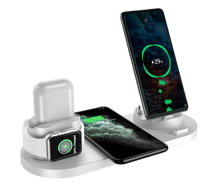 Multifunctional 6-in-1 Charger for iPhone and Smartwatch