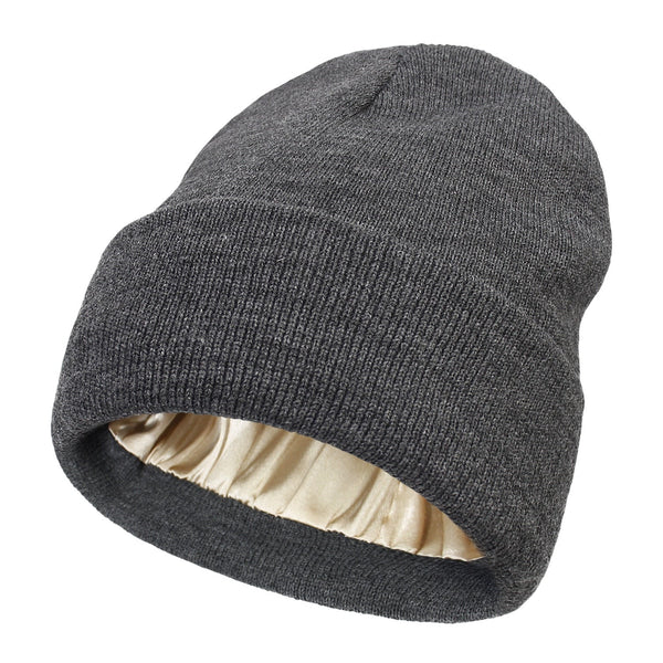 Noor Silk Winter Hat – Wool & Silk – Frizz Protection for Hair