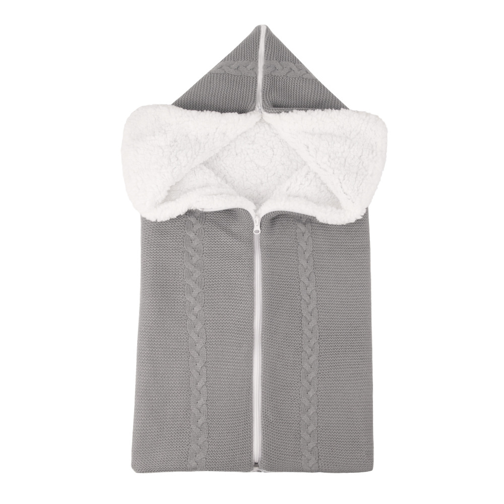 Sleeping Bag for Babies with Hood – Cuddly Knitted Sleeping Bag