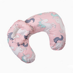 Nursing pillow for mothers with integrated baby head pillow