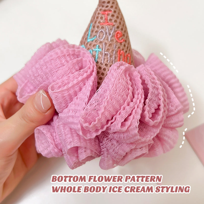 Bath Bomb Sweet Ice Cream Scrub Towel