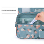 Wasserabweisende Kosmetiktasche mit Haken und Fächern für Reisen