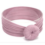 Knotted Bow Headband for Girls - Soft Baby Turban Headband