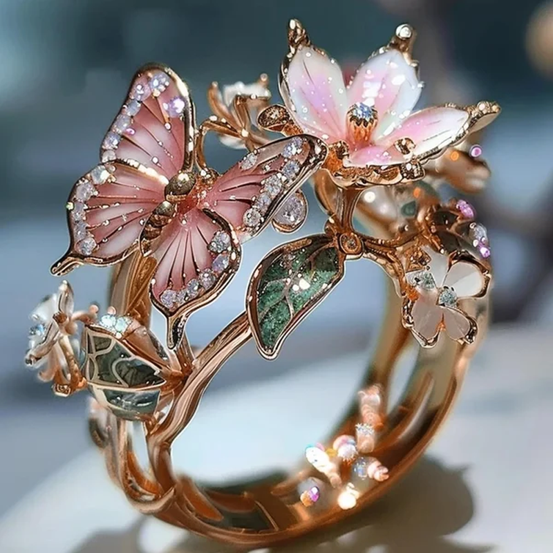Ring with Butterfly Blossom