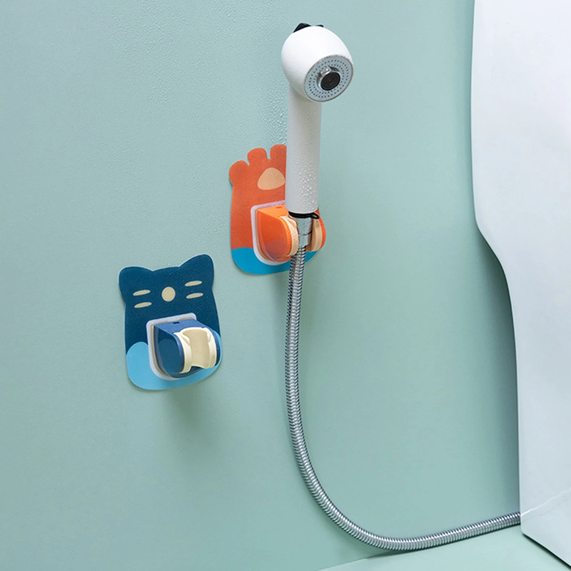 Self-adhesive Shower Head Holder in Cartoon Design