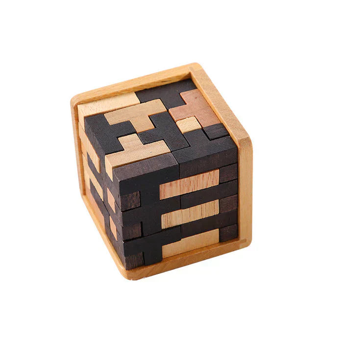 Holzpuzzle 3D - Rätselspiel für Denksportfreunde