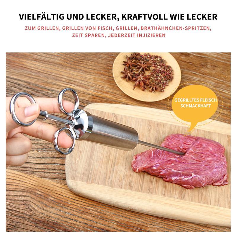 Edelstahl Gewürzinjektor für saftiges Fleisch | GustoSpray