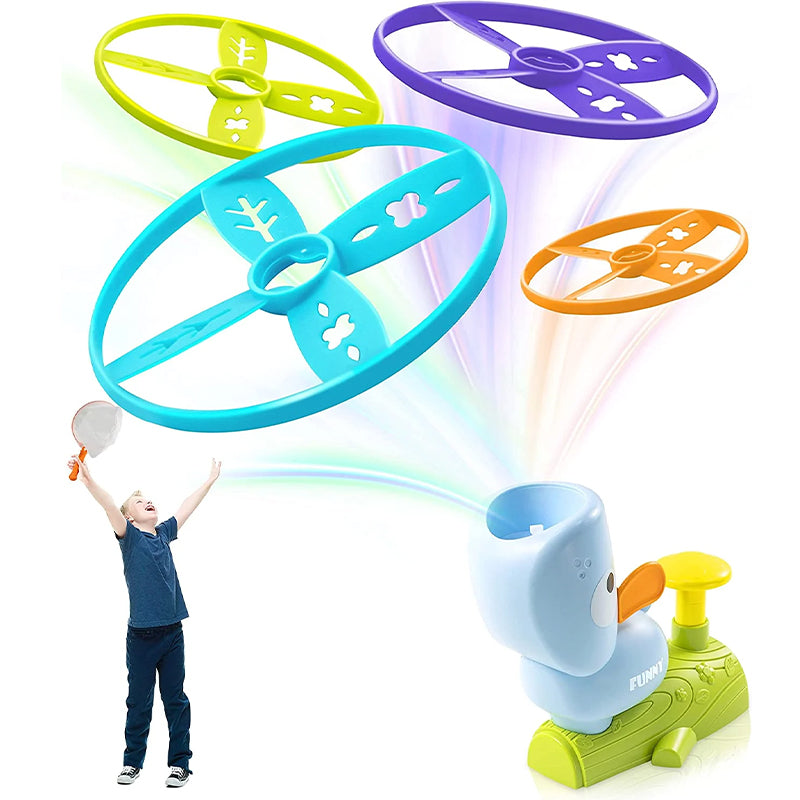 Flying ring for catapult toy