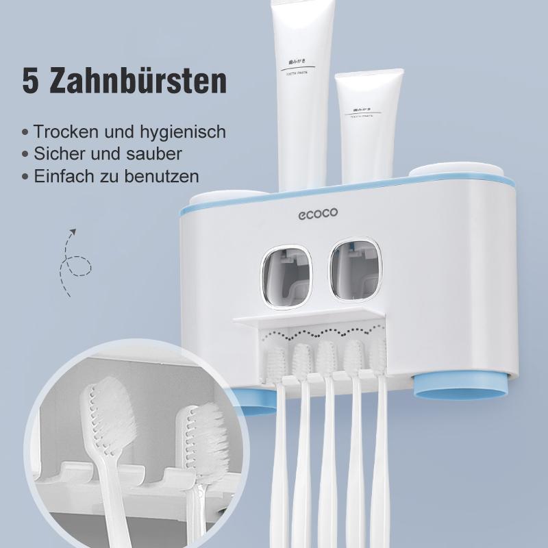 Intelligenter Zahnbürstenhalter und Zahnpastenspender Set | CleanaCare