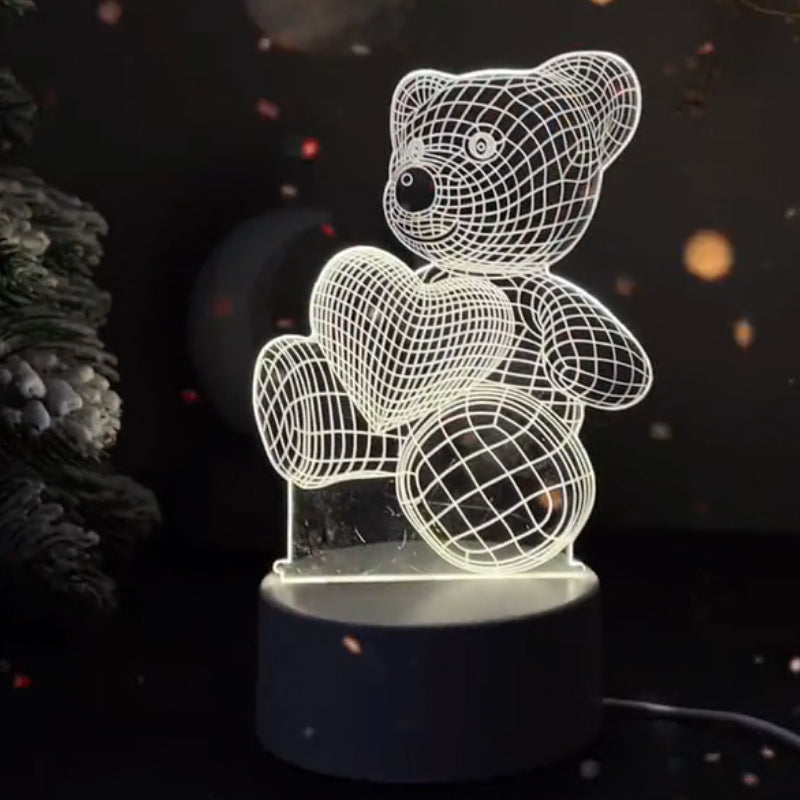 3D Teddylampe für eine beruhigende Atmosphäre