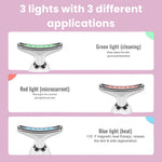 Gesichtsmassagegerät mit LED-Lichttherapie und Ionenreinigung