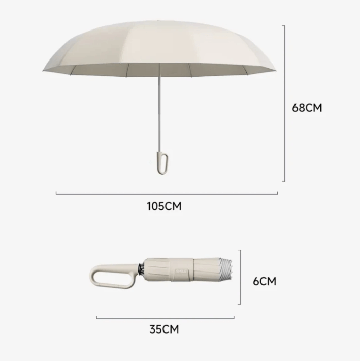Robuster Regenschirm mit Reflektoren für optimale Sichtbarkeit