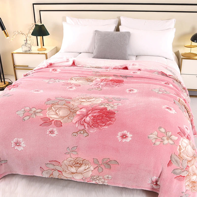 Blütenzauber Kuscheldecke | Weiche Decke für Zuhause & Reisen