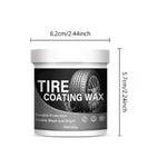 Tire care wax for brilliant shine and long-lasting protection