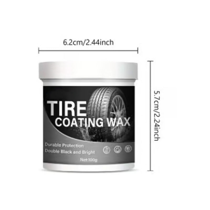 Tire care wax for brilliant shine and long-lasting protection