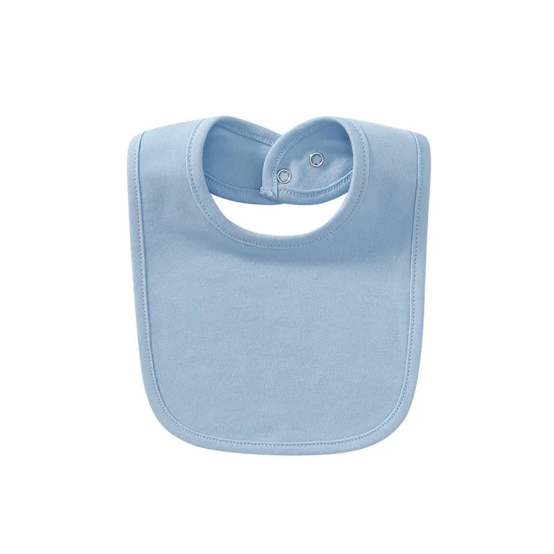 Absorbent Baby Bibs Made of Soft Cotton – Skin-Friendly with Snap Fastener