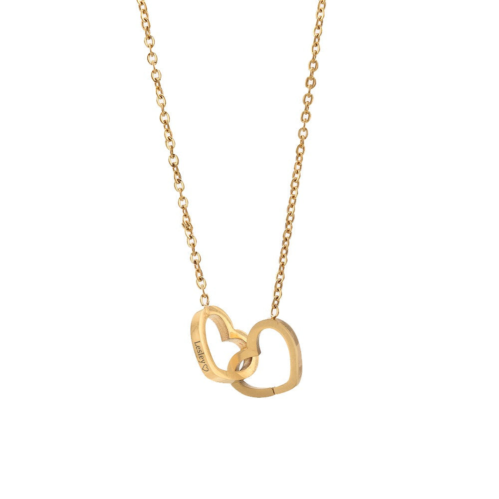 Jewelry Box with Eternal Rose and Heart Necklace – 14k White Gold & 18k Gold Finish