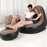 Inflatable Lounge Chair with Footrest – Indoor & Outdoor Relaxation