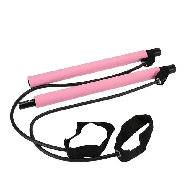 Fitness Bar with Resistance Bands – Full-Body Workout Made Easy