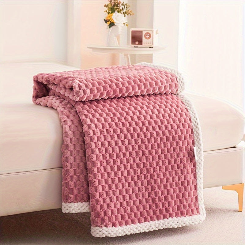Elegante Fleece-Decke – Weiche, Beidseitige Wohndecke für Zuhause und Unterwegs