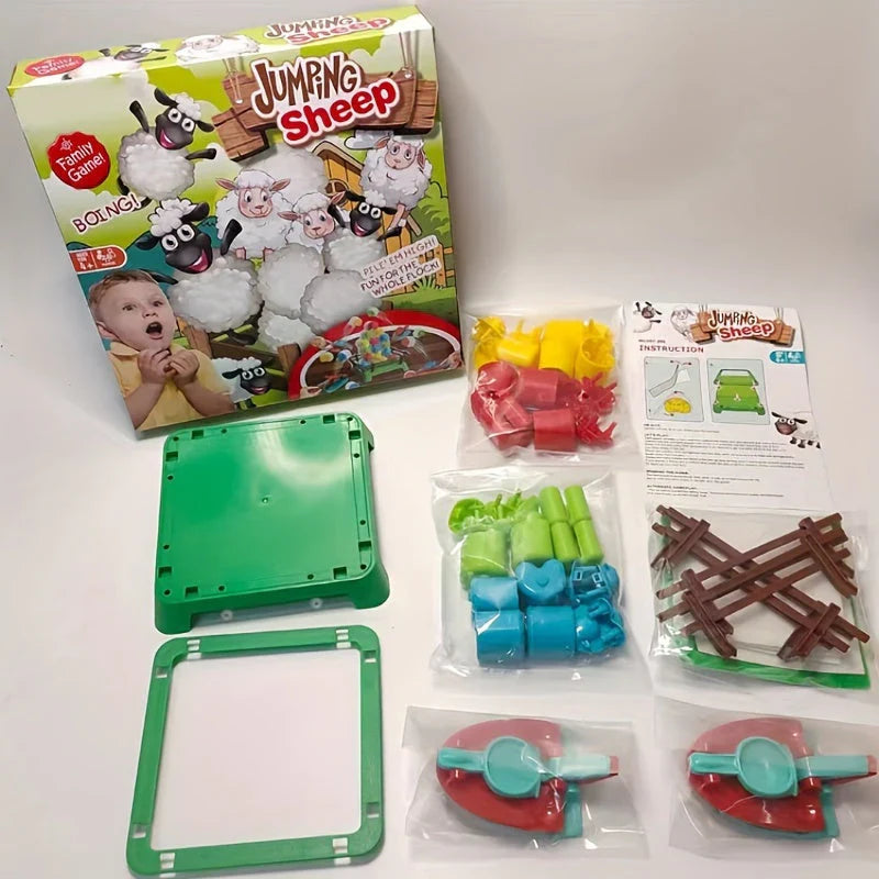 Brettspiel mit hüpfenden Schafen