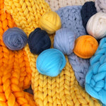 Cozy knitted blanket for relaxing hours