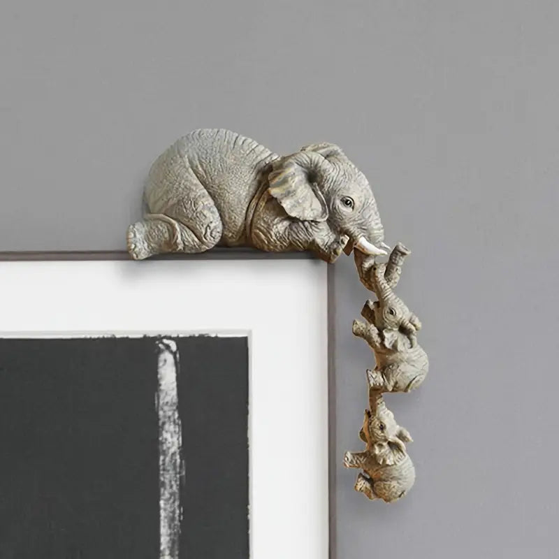 Dainty Elephant Family – Charming Decor Set for Your Home