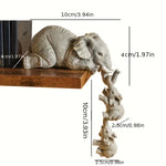 Dainty Elephant Family – Charming Decor Set for Your Home