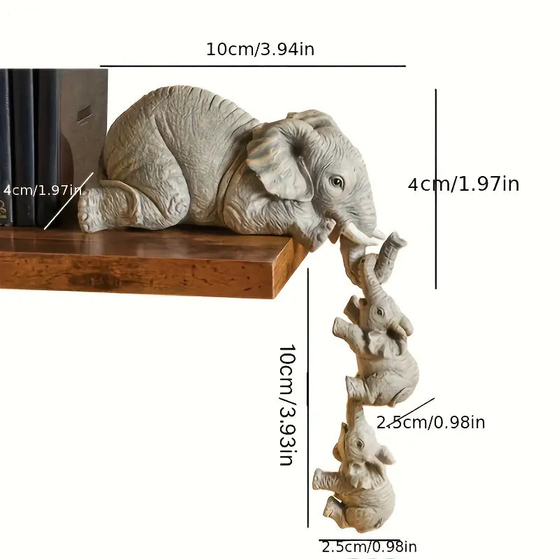 Dainty Elephant Family – Charming Decor Set for Your Home