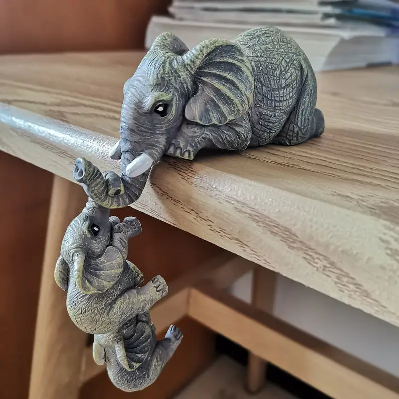 Dainty Elephant Family – Charming Decor Set for Your Home