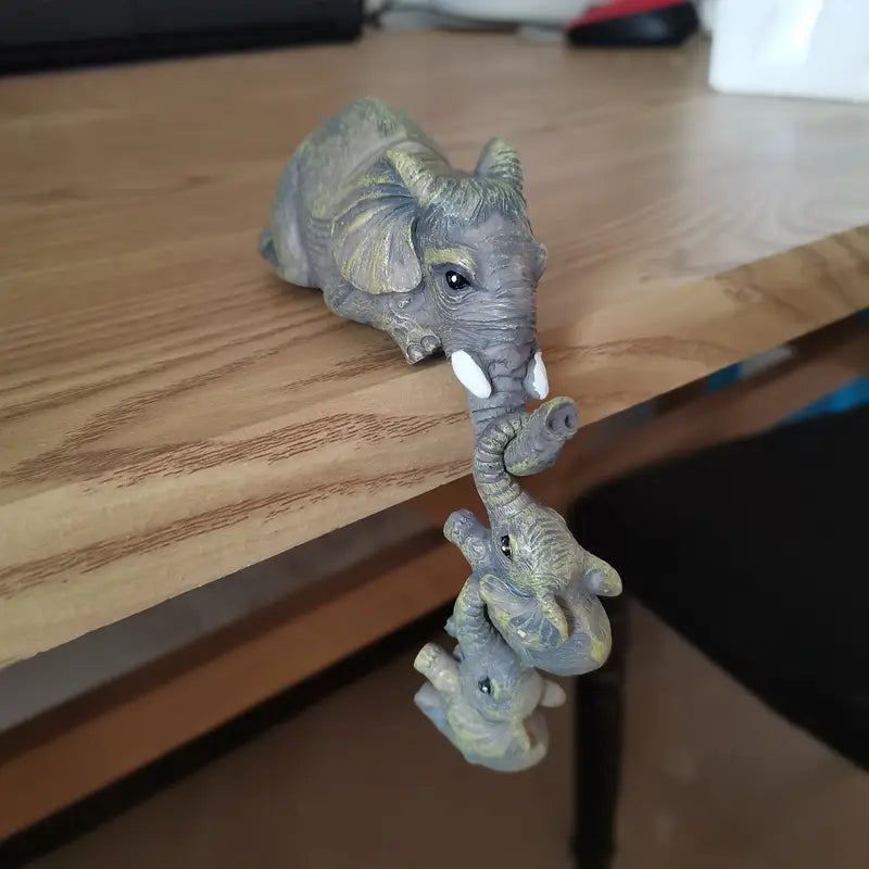 Dainty Elephant Family – Charming Decor Set for Your Home