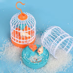 Cage toy with talking birds for children
