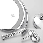 Exclusive LED magnifying mirror for precise beauty applications