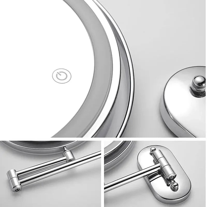 Exclusive LED magnifying mirror for precise beauty applications