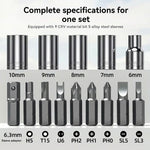 14-in-1 Schraubendreher Set mit verstellbarem Winkel