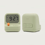 Retro gaming console with alarm clock and timer function