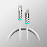 Silicone Fast Charging Data Cable with RGB Lighting