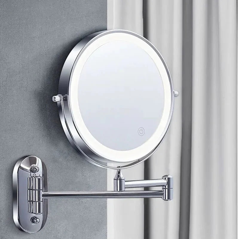 Exclusive LED magnifying mirror for precise beauty applications