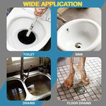 Clog-Free Drain Cleaner | Flexible Steel Spiral Tool for Quick Cleaning