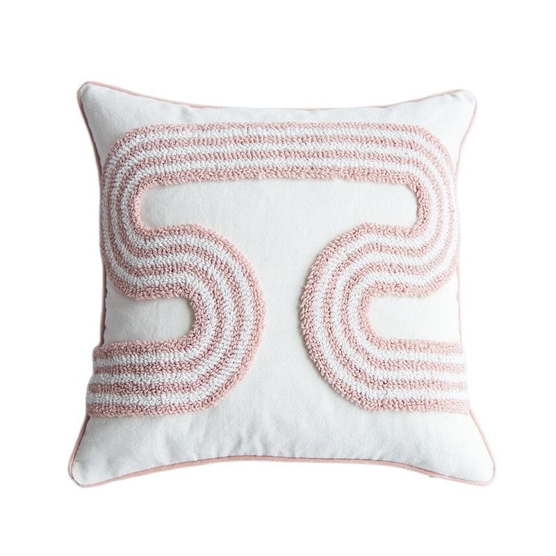 Kunstvolles, Loop-Gesticktes Kissen von LuminaDesign