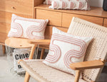 Kunstvolles, Loop-Gesticktes Kissen von LuminaDesign