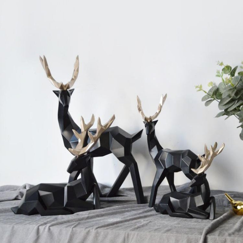 Elegante Skulptur eines Rehpaares – Stilvolle Wohnaccessoires